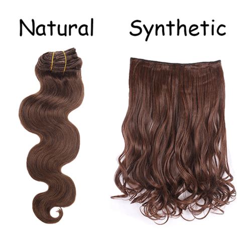 the highest quality extensions are made of synthetic hair